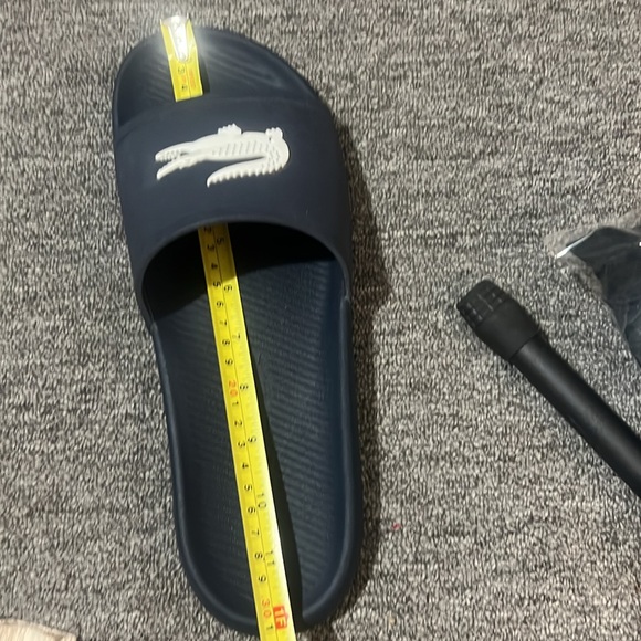 Lacoste Blue Slide Sandals Size 12 - Picture 9 of 9
